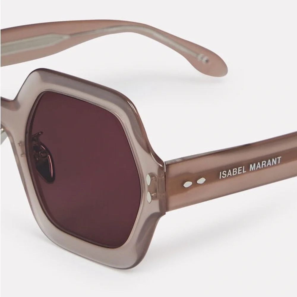 Isabel Marant Oversized Hexagonal Sunglasses in Pink - Picture 3 of 3